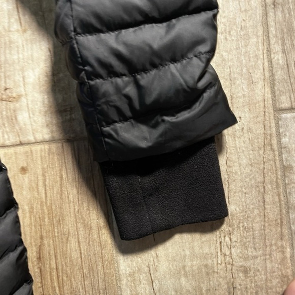 ANDREW MARC Long‎ Black Puffer Coat High Neck Button Vent Pockets - Picture 9 of 11
